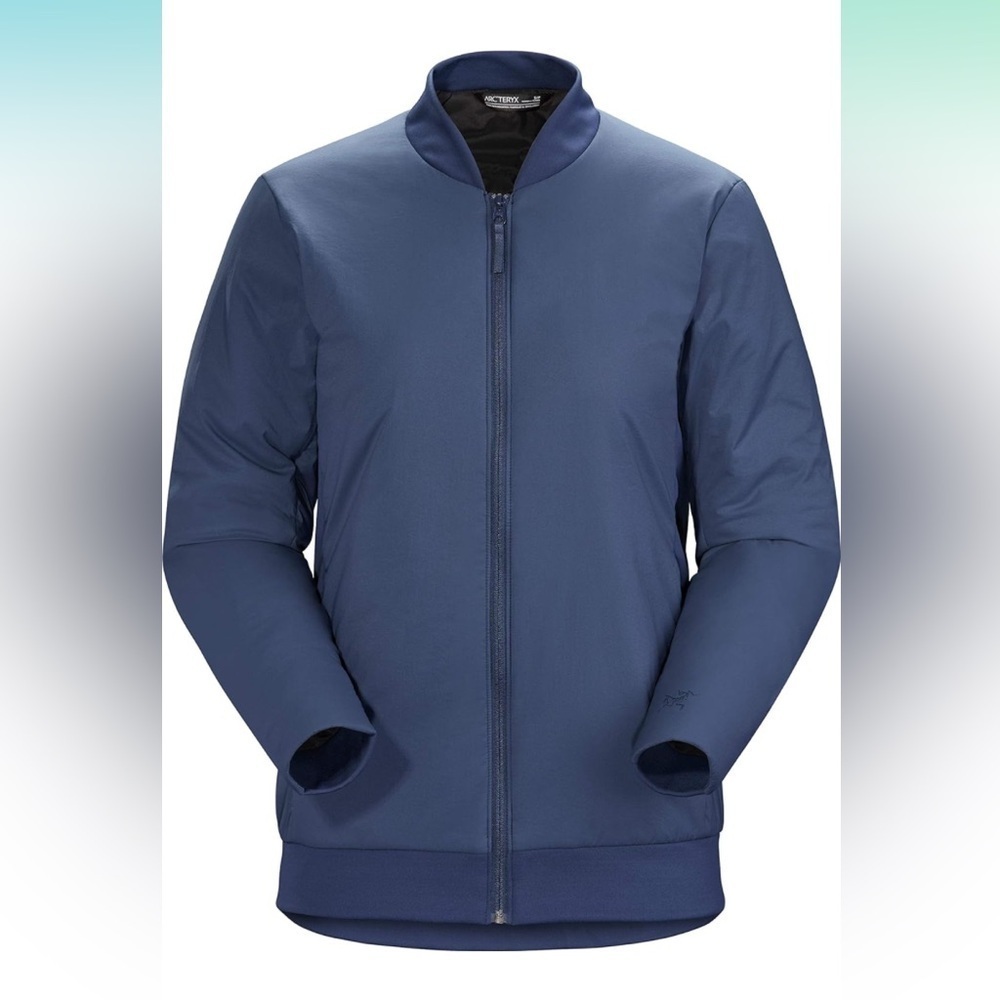 Arc’teryx merino wool blend Semira‎ bomber jacket size Large - Blue